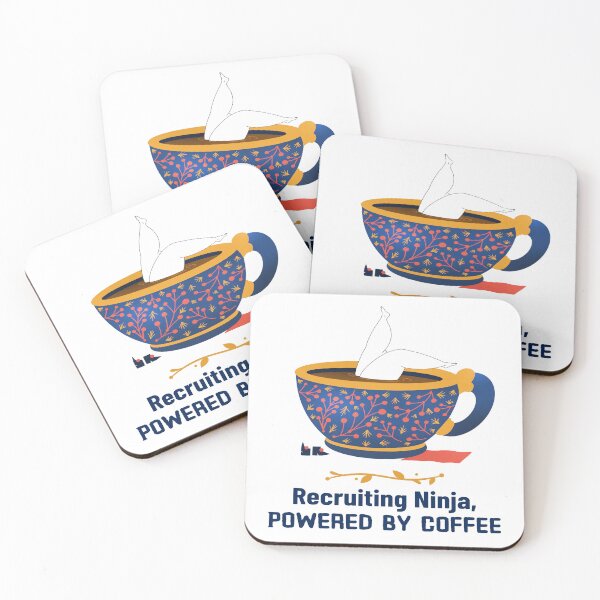 Item preview, Recruiter: Recruiting Ninja, Powered by Coffee designed and sold by joabaj.