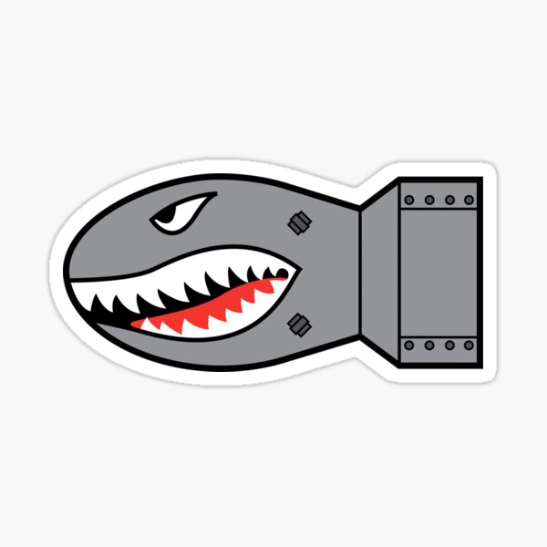 Shark Bomb Sticker