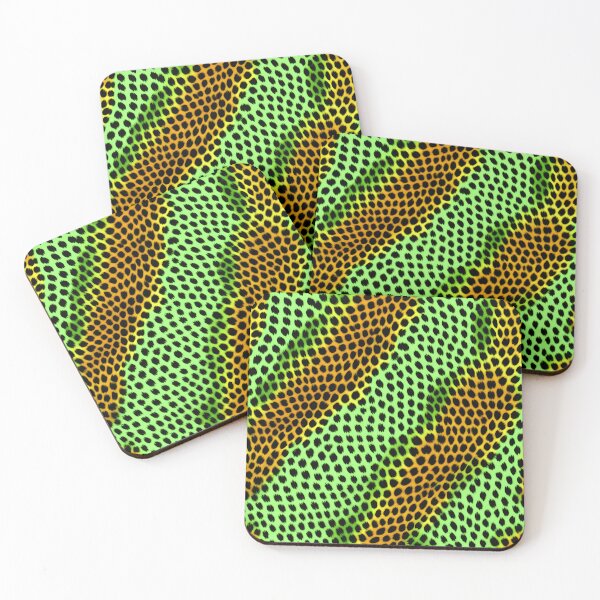Item preview, Green and Orange Leopard Print 05 designed and sold by Artekinium.