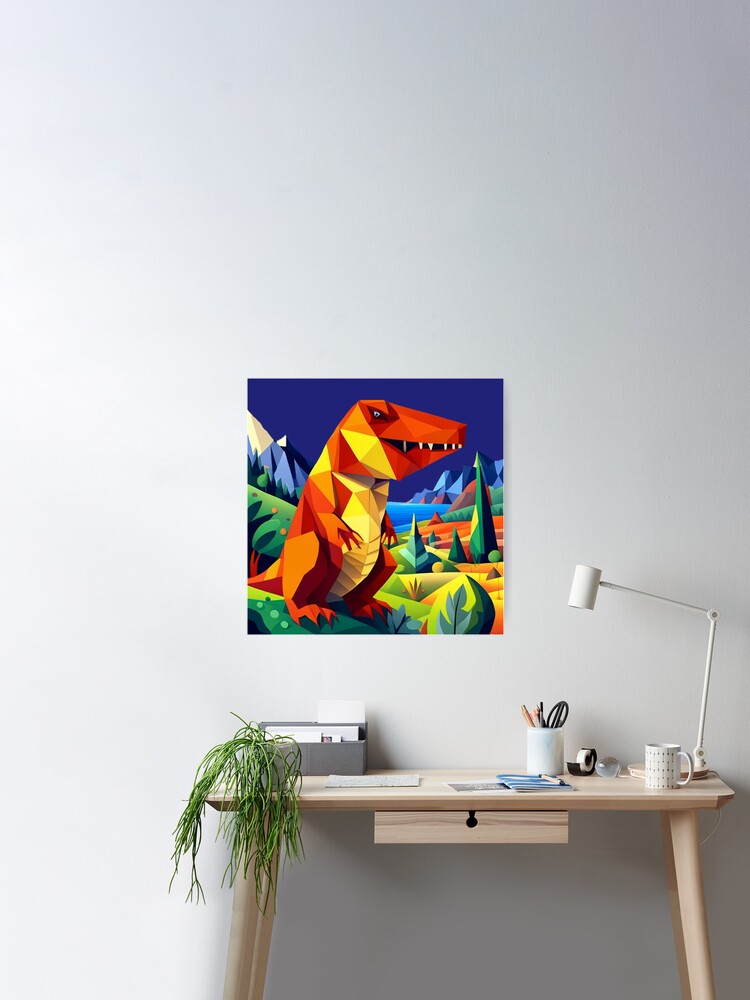 Funny T-rex Dinosaur Runner Art Board Print for Sale by naturesfancy