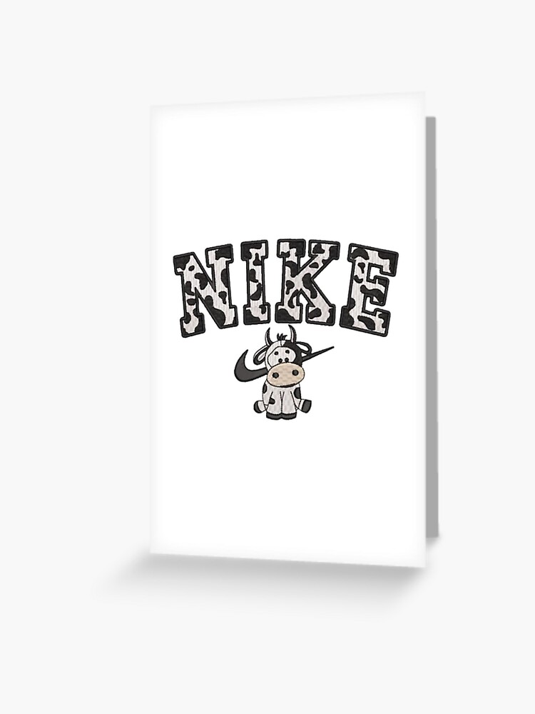 nike cow print logo