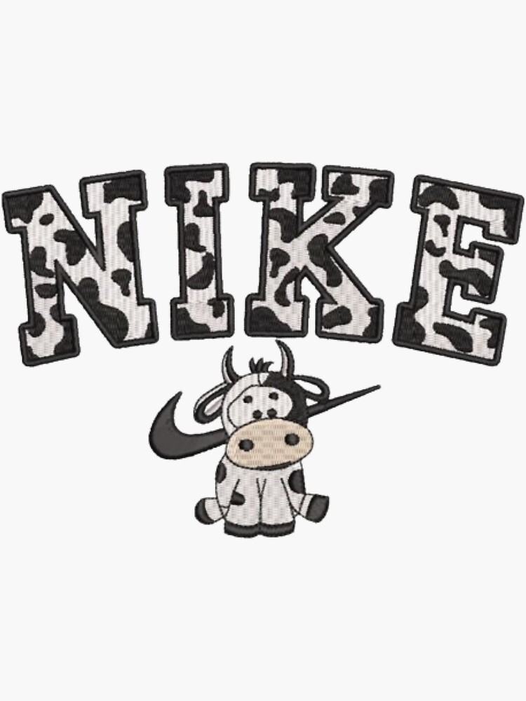 nike cow print logo