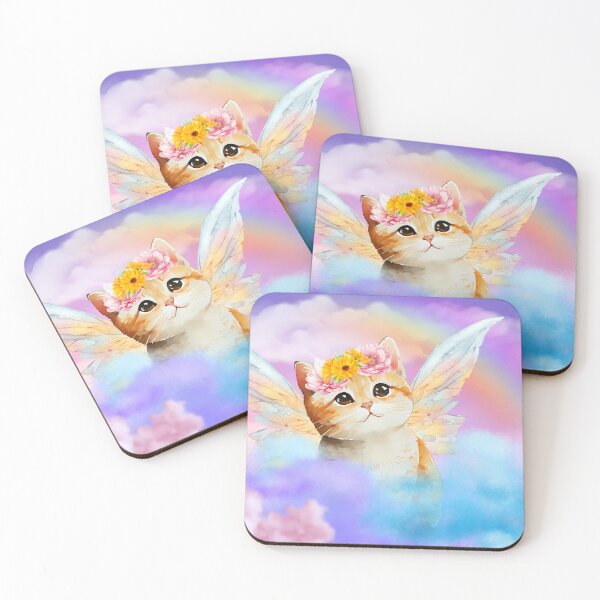 Item preview, Cloudy Rainbow Cat Fairy designed and sold by lilboxofrandom.