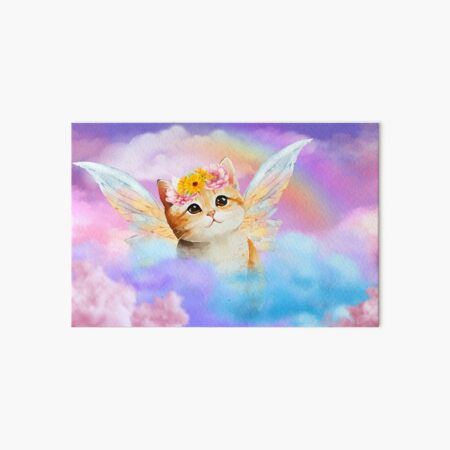 Item preview, Cloudy Rainbow Cat Fairy designed and sold by lilboxofrandom.