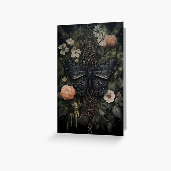 Item preview, black moth dark academia gothic cottagecore decor designed and sold by Mehak  Khan.