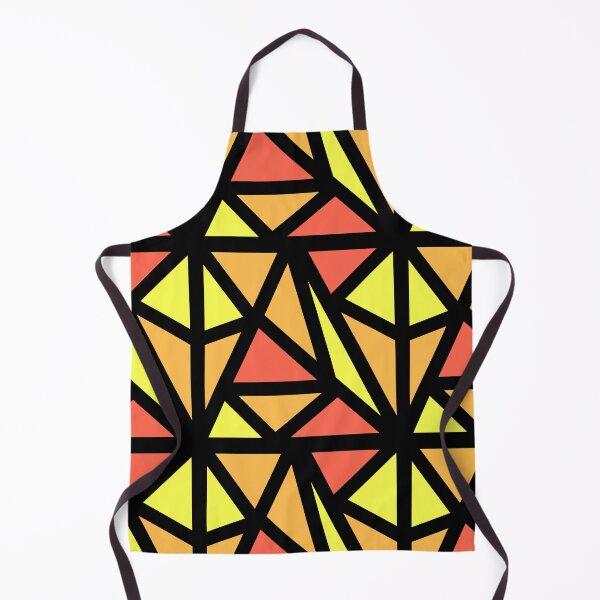 Item preview, Red Orange Yellow Rectangle Triangle Pattern designed and sold by awsomepatterns.