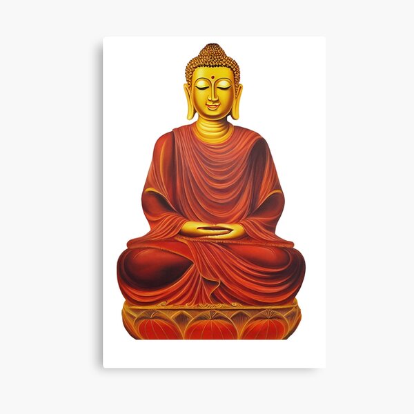 ReverseWheel Lord Buddha Multicolor Painting Printed on Canvas Wooden Framed  Ready to Hang at Rs 1299, Canvas Painting in Kolkata