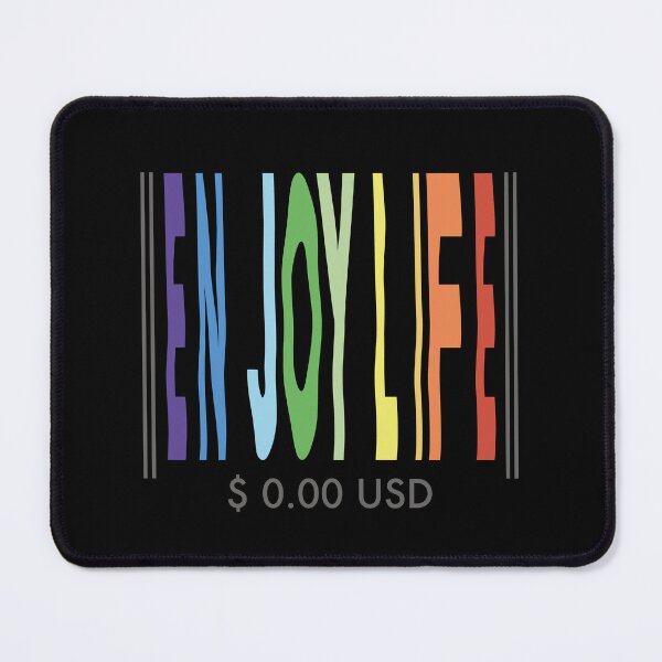 Item preview, Enjoy Life | Barcode Art designed and sold by CatchyFunky.