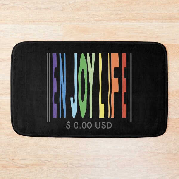 Item preview, Enjoy Life | Barcode Art designed and sold by CatchyFunky.