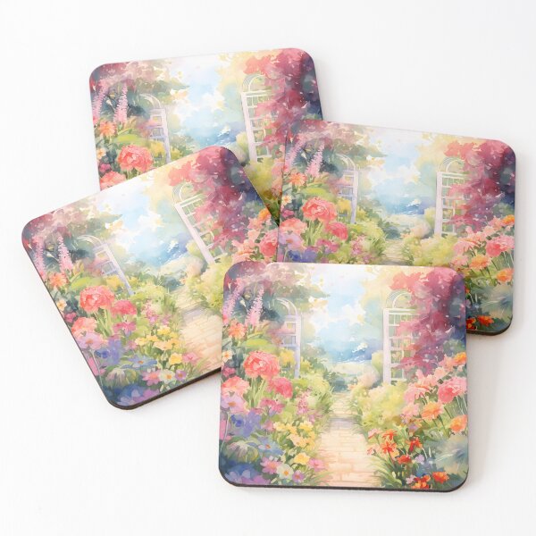 Item preview, Garden Dreamscape | Watercolor Nature Canvas designed and sold by Shirtastically.