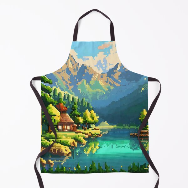 Item preview, Lakeside Trees Nature Pixel Art designed and sold by CM7Designs.
