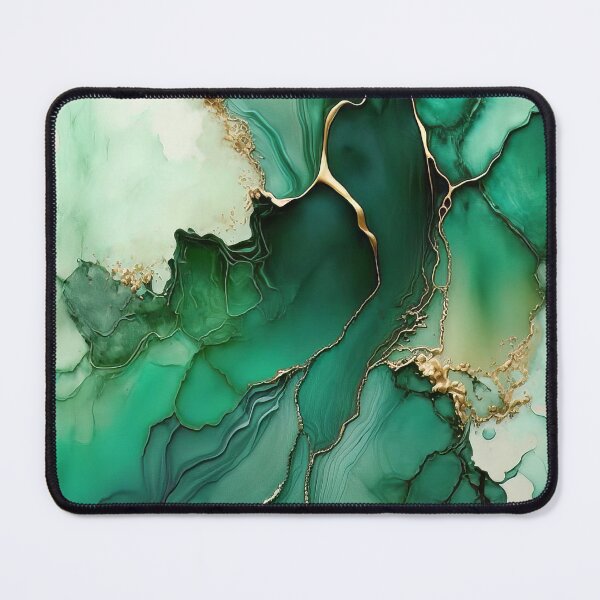 Item preview, Green Gold Alcohol Ink Art designed and sold by BilgePaksoylu.