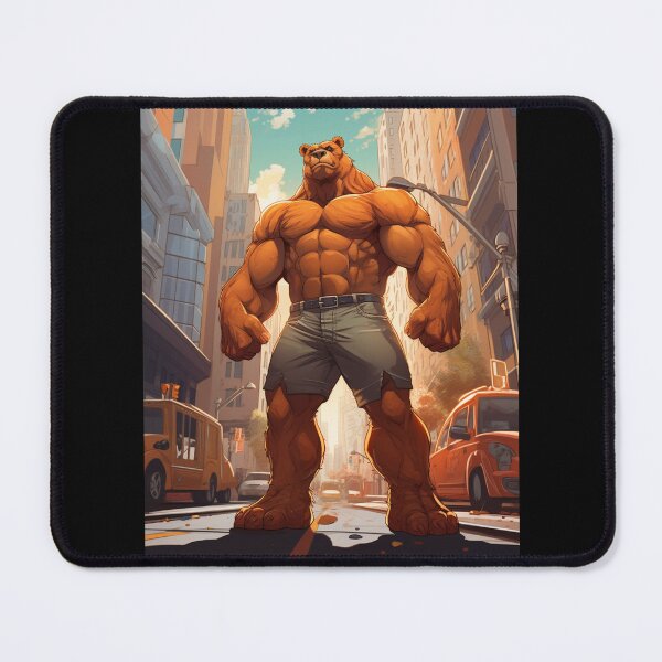 Item preview, Monstrous Muscle: The Bodybuilder Bear Unleashed designed and sold by JLCableStudio.
