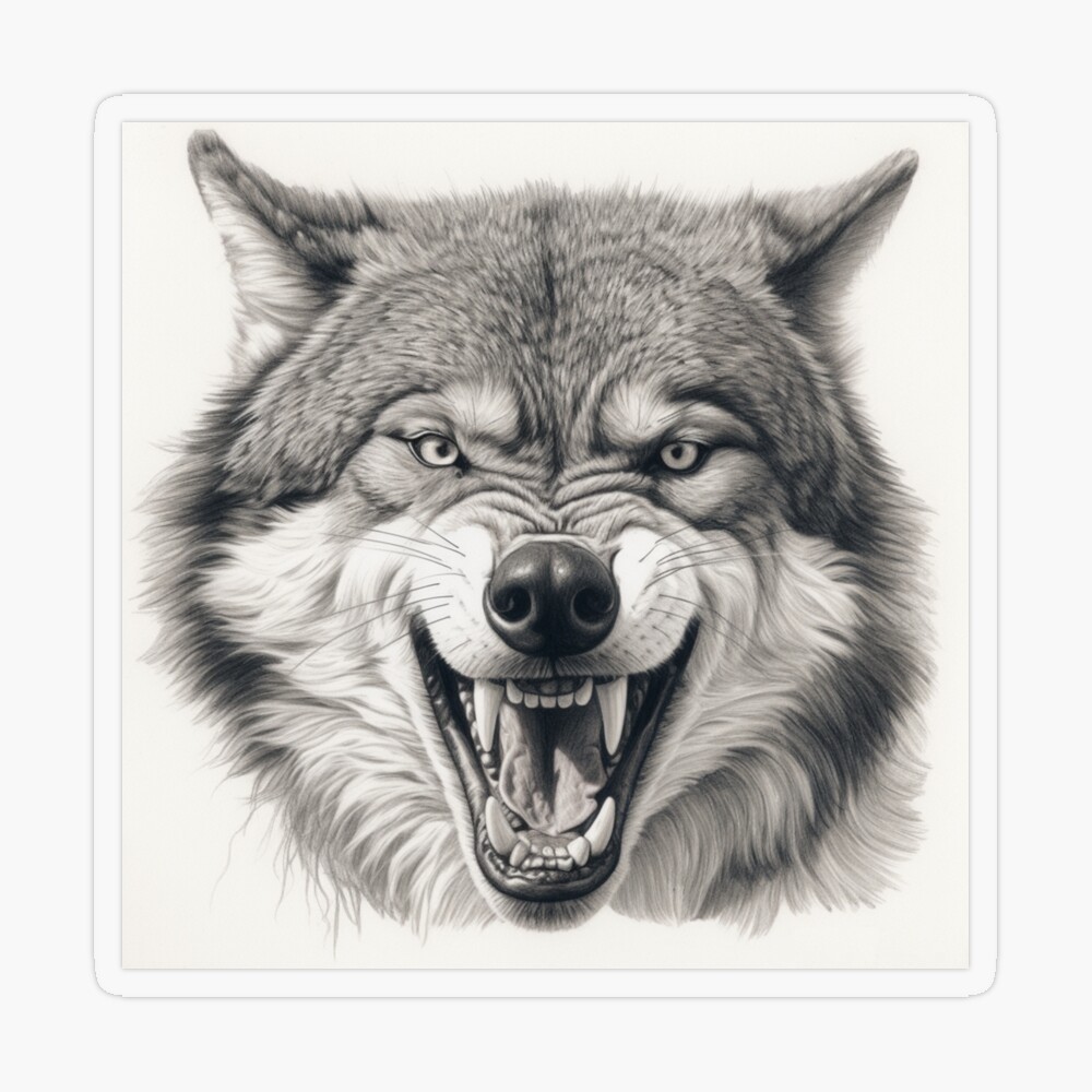 My first try at drawing a kinda realistic wolf : r/werewolves