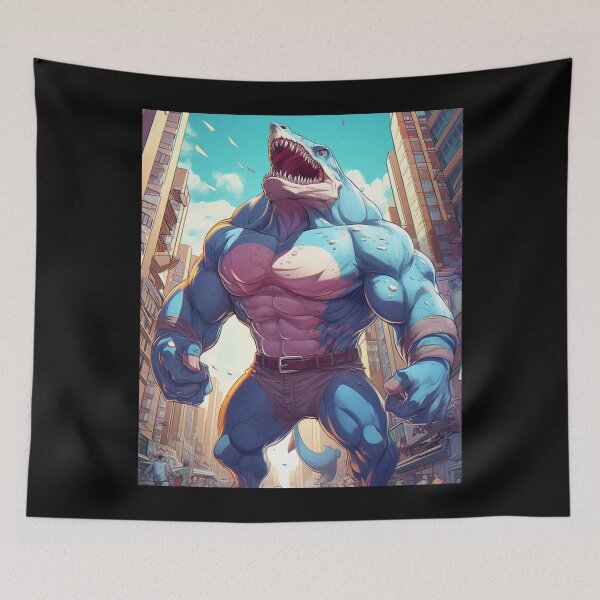 Item preview, Monster Bodybuilder Shark: Unleashing the Beast of the Deep designed and sold by JLCableStudio.