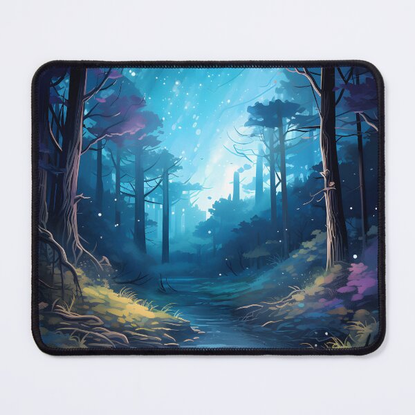 Item preview, Enchanted Moonlit Forest | Watercolor Forest Art designed and sold by Shirtastically.