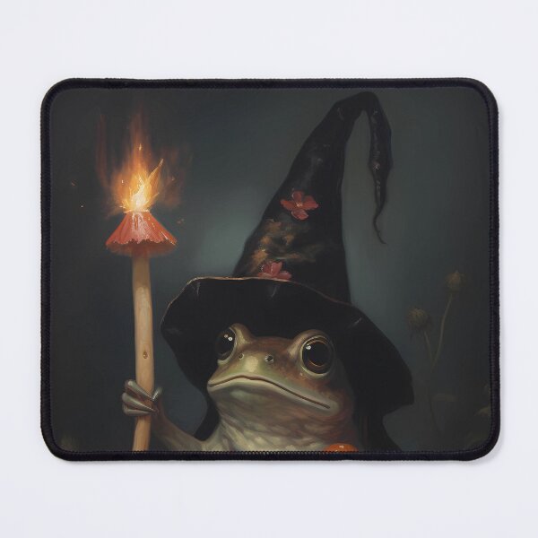 Item preview, The mushroom frog dark academia gothic cottagecore decor designed and sold by Mehak  Khan.