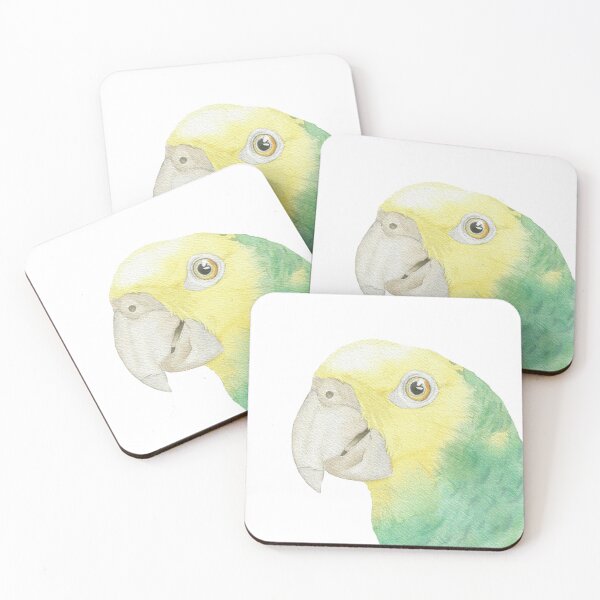 Item preview, Double yellow-headed amazon portrait designed and sold by L'Atelier Oranjade.