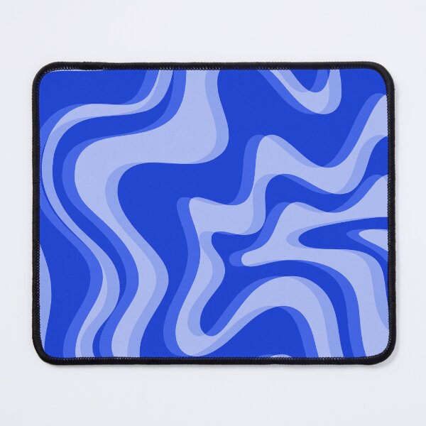 Item preview, Trippy Glitch Retro Liquid Swirl Very Blue Abstract Pattern designed and sold by kierkegaard.