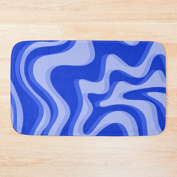 Item preview, Trippy Glitch Retro Liquid Swirl Very Blue Abstract Pattern designed and sold by kierkegaard.