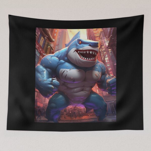 Item preview, Monster Bodybuilder Shark: Unleashing the Beast of the Deep designed and sold by JLCableStudio.