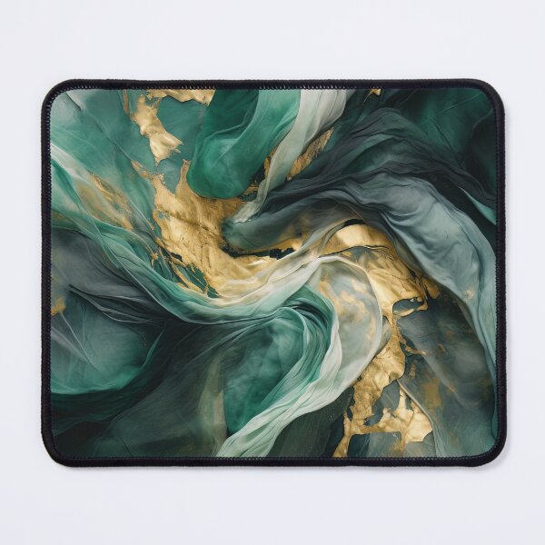Item preview, Green and Gold Abstract designed and sold by BilgePaksoylu.