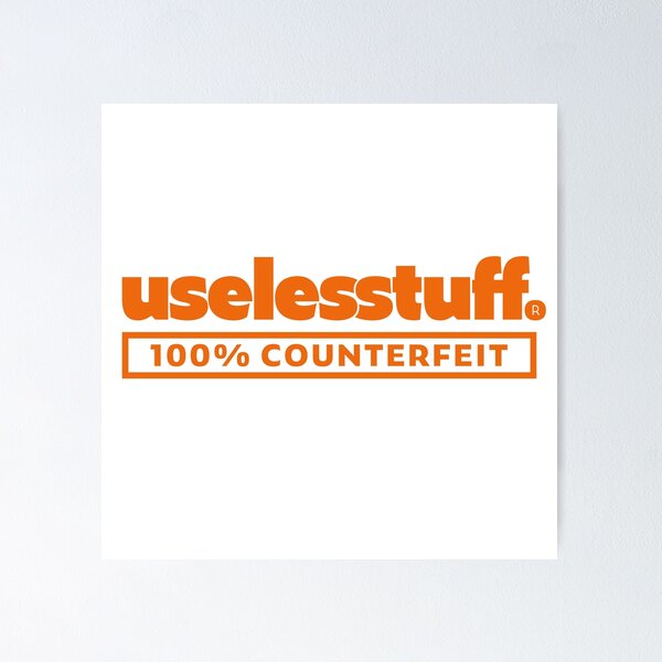 Item preview, 16230-01-COM – Uselesstuff® Counterfeit – Standard (Orange) designed and sold by Uselesstuff.