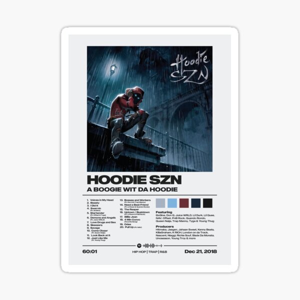 Item preview, Hoodie Szn by A Boogie Wit Da Hoodie Album Poster designed and sold by FourthWall Prints.