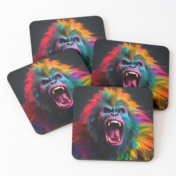 Item preview, Crazy angry gorilla artwork designed and sold by silent-violin.
