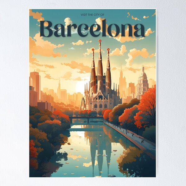 Item preview, Visit the City of Barcelona #1 designed and sold by ArtFusion-Shop.