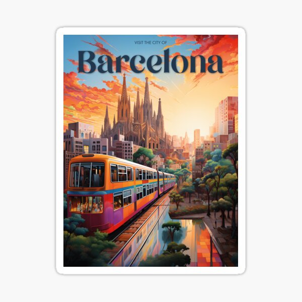 Item preview, Visit the City of Barcelona #2 designed and sold by ArtFusion-Shop.