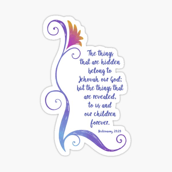 The Hidden Things (Purple) Sticker