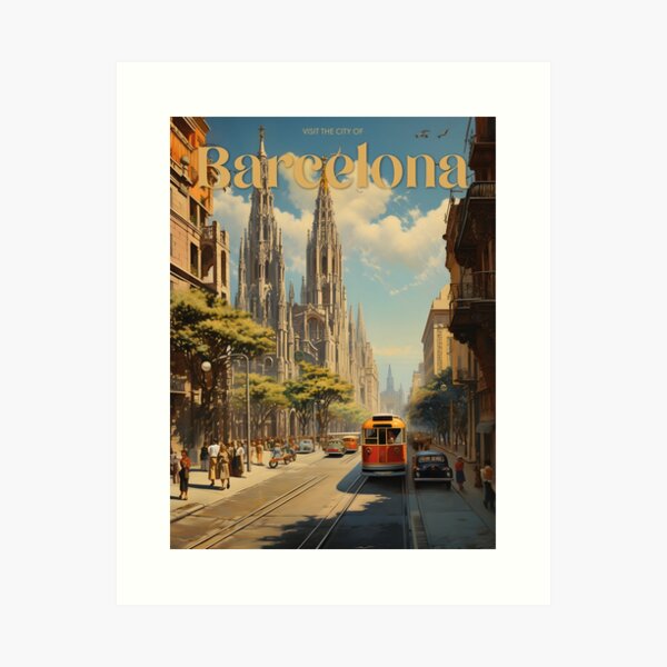 Item preview, Visit the City of Barcelona #3 designed and sold by ArtFusion-Shop.