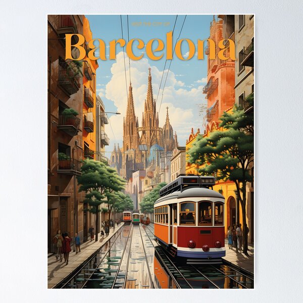 Item preview, Visit the City of Barcelona #4 designed and sold by ArtFusion-Shop.