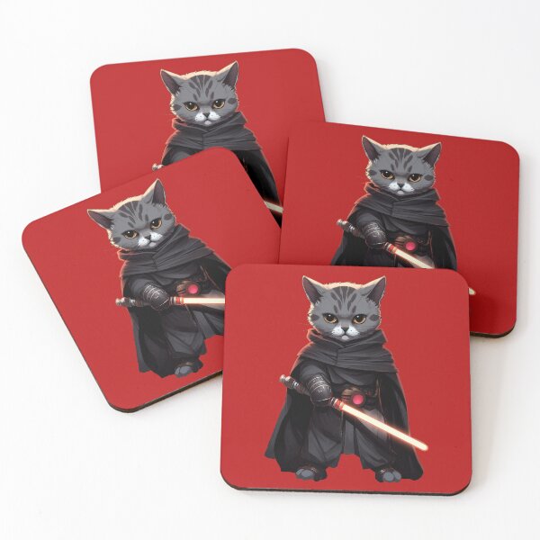 Item preview, Kitten with Red Lightsaber designed and sold by Cybronauts.