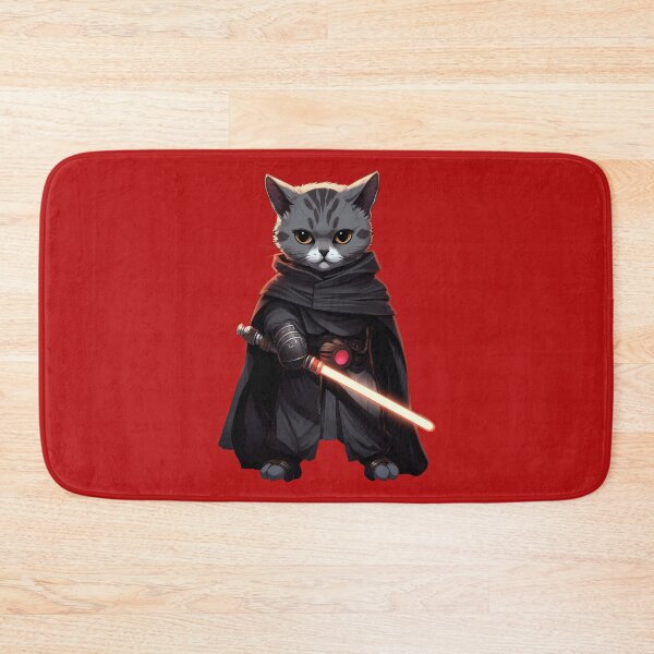 Item preview, Kitten with Red Lightsaber designed and sold by Cybronauts.