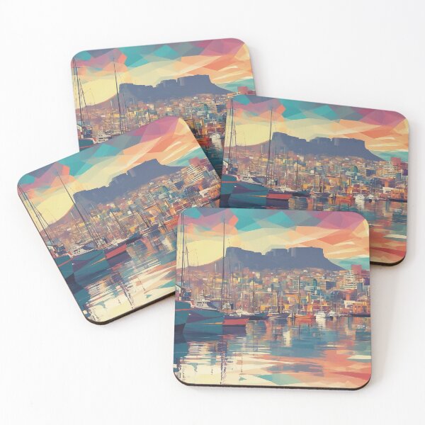 Item preview, Cape Town Harbour Abstract 1 designed and sold by AIArtImpact.