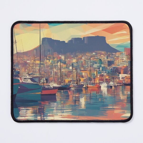 Item preview, Cape Town Harbour Abstract 1 designed and sold by AIArtImpact.