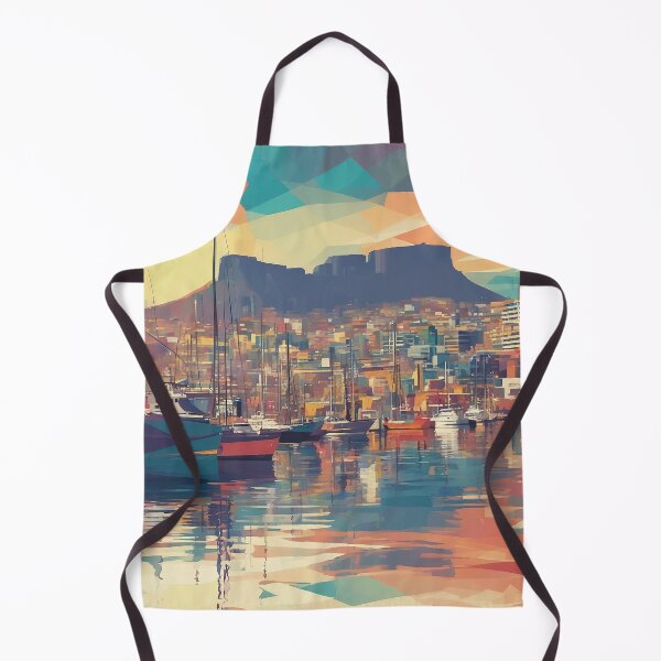 Item preview, Cape Town Harbour Abstract 1 designed and sold by AIArtImpact.