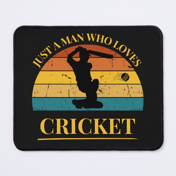 Item preview, Cricket Just a Man Who Loves Cricket Retro Sunset designed and sold by FreeMind-Design.
