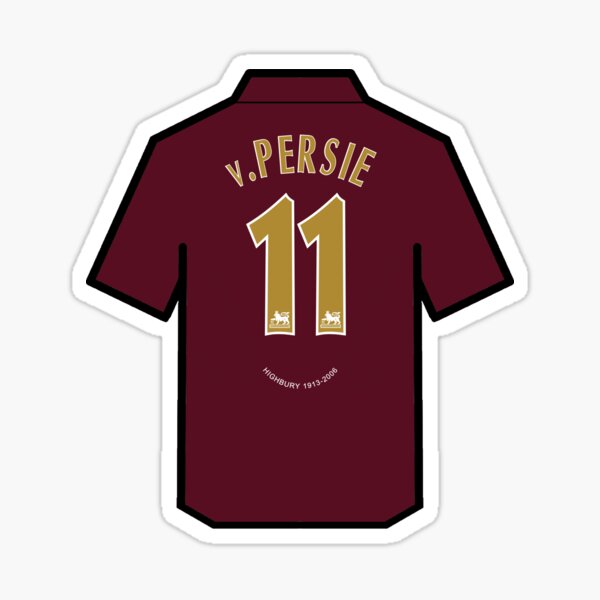 Thierry Henry 2005/2006 Arsenal Retro Shirt Sticker for Sale by  ArtForAllAges