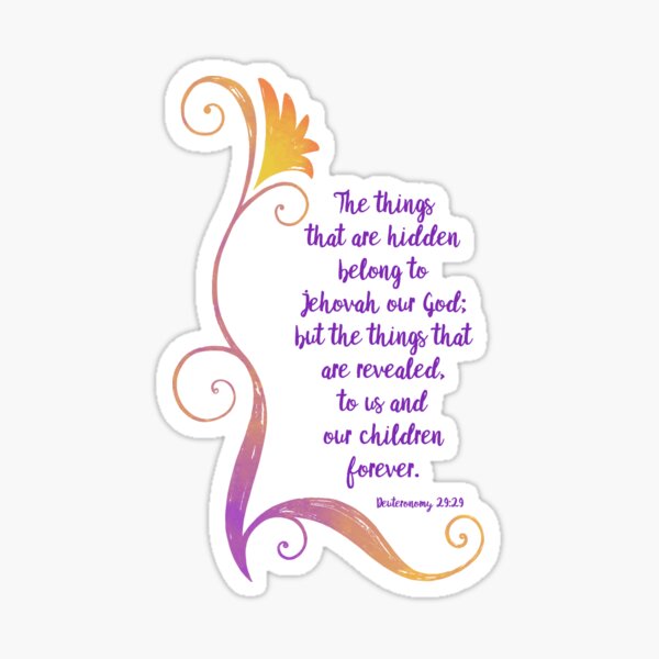 The Hidden Things (Orange) Sticker
