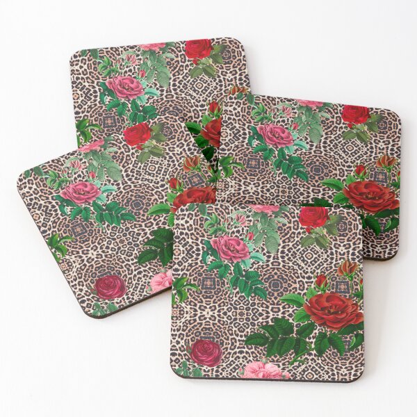 Item preview, Animal print,leopard,roses,flowers,cheetah print  designed and sold by MariaMarinova.