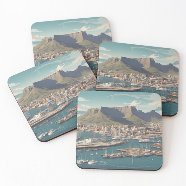 Item preview, Cape Town Harbour Abstract 2 designed and sold by AIArtImpact.