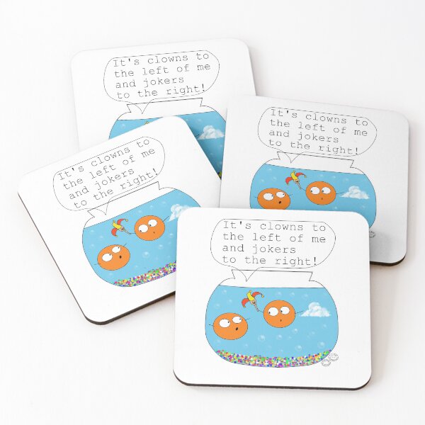 Item preview, It's clowns to the left of me and jokers to the right! designed and sold by carahodgsonart.