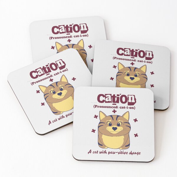 Item preview, Cation, A Cat With Paw-sitive Charge - Perfect Gift for the Cat Lover Scientists designed and sold by FCS Specialties LLC.