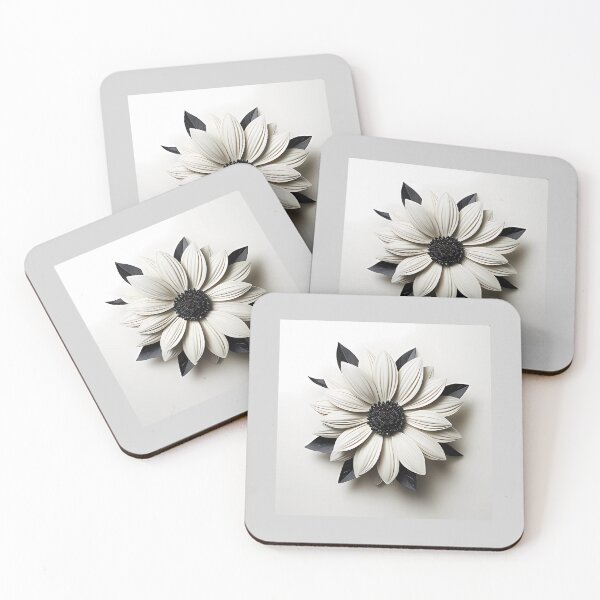 Item preview, flower in black and white designed and sold by SMILE88.