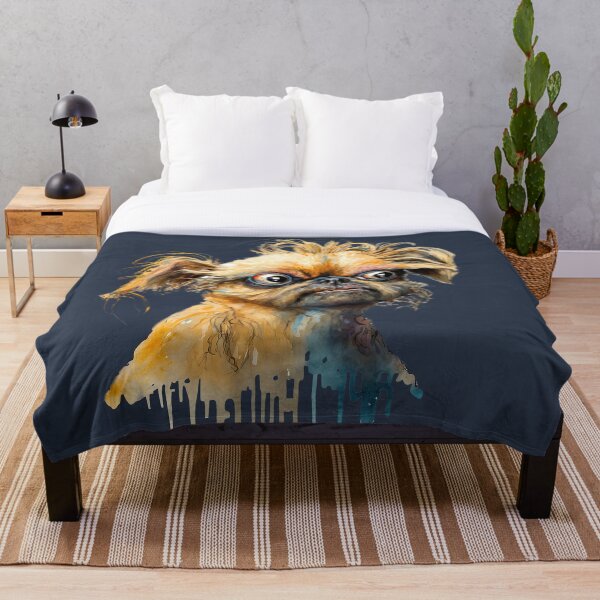 Aperçu de l'œuvre Griffon de Bruxelles moelleux créée et vendue par MoonFoxDesign.