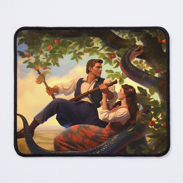 Item preview, a couple on the apple tree with snake designed and sold by Zwzc.