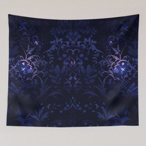 Item preview, Natural Contrasts: Leaf Pattern in Deep Night designed and sold by Belltwon.